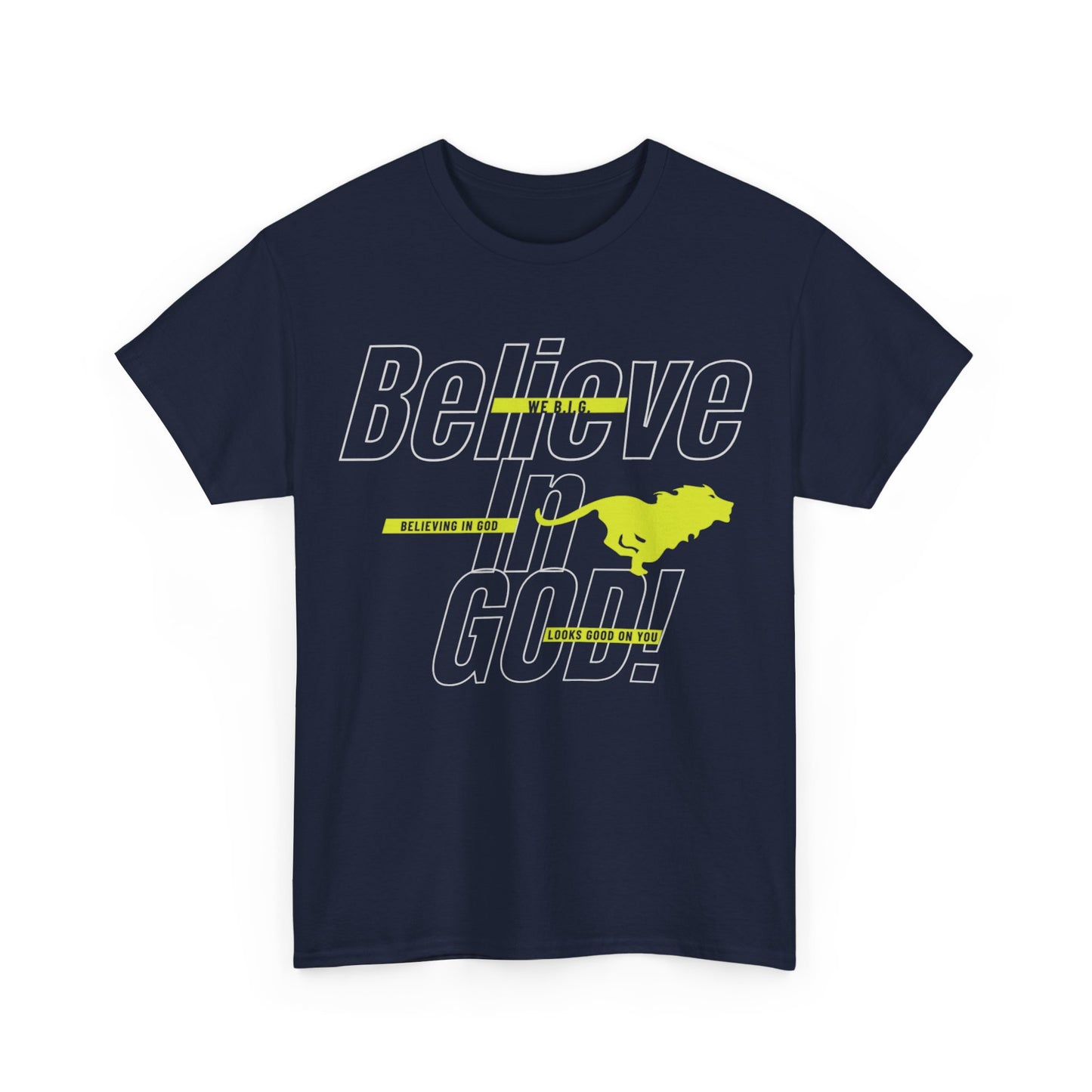 We B.i.G.—Belief-Driven Unisex Heavy Cotton Tee, Motivational Shirt, Everyday Wear, Gifts for Him/Her, Inspirational Apparel, Casual Style