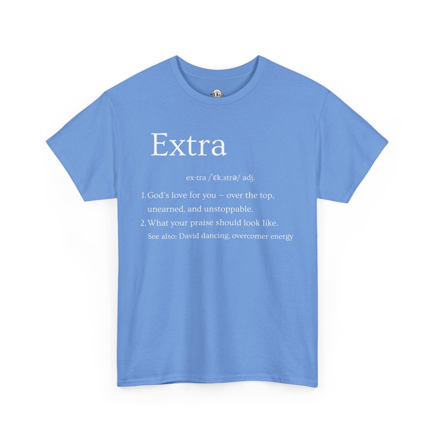 EXTRA Definition—Unisex Cotton Tee: Extra Motivation & Big Beliefs, Inspirational Graphic T-Shirt, Casual Wear, Gift for Friends, Everyday Comfort