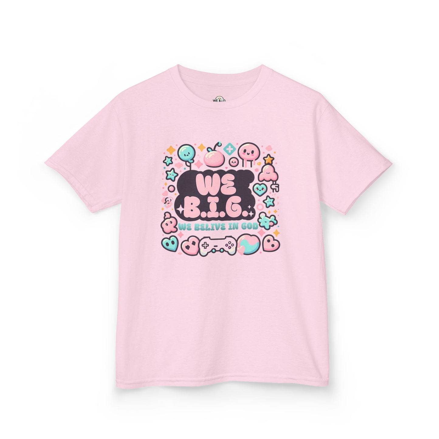 We B.i.G. Kids Graphic Tee - We B.I.G. Design, Fun Summer Outfits, Birthday Gift, Playful Apparel, Gaming Enthusiasts
