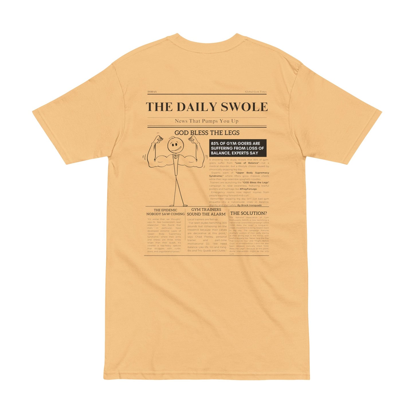 Men's Fitness Tee with Humor