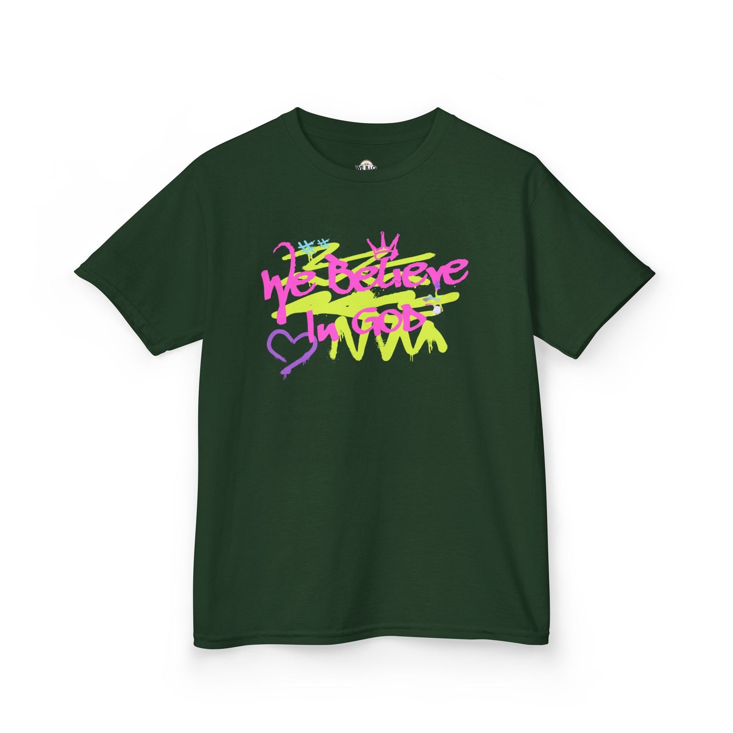We Believe In God Inspirational Youth Shirt, Christian Kids Clothing