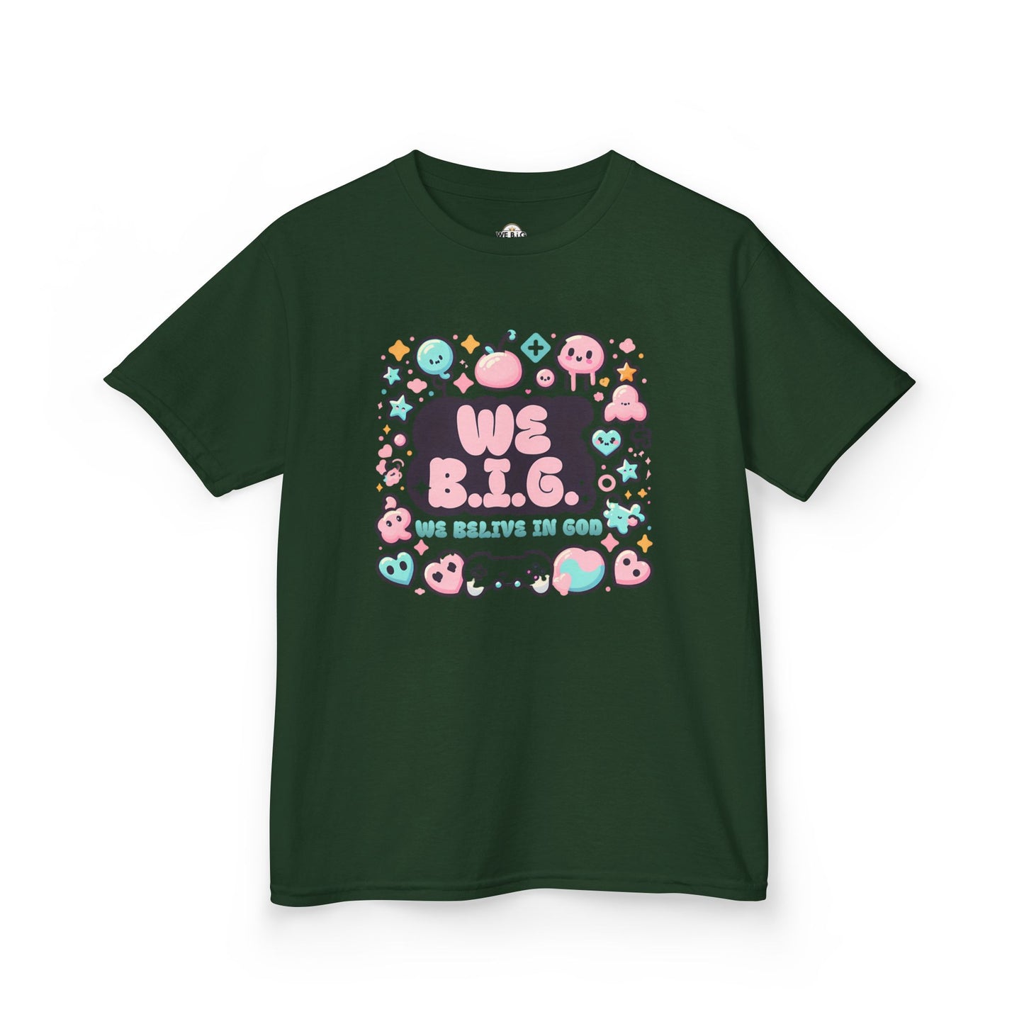 We B.i.G. Kids Graphic Tee - We B.I.G. Design, Fun Summer Outfits, Birthday Gift, Playful Apparel, Gaming Enthusiasts