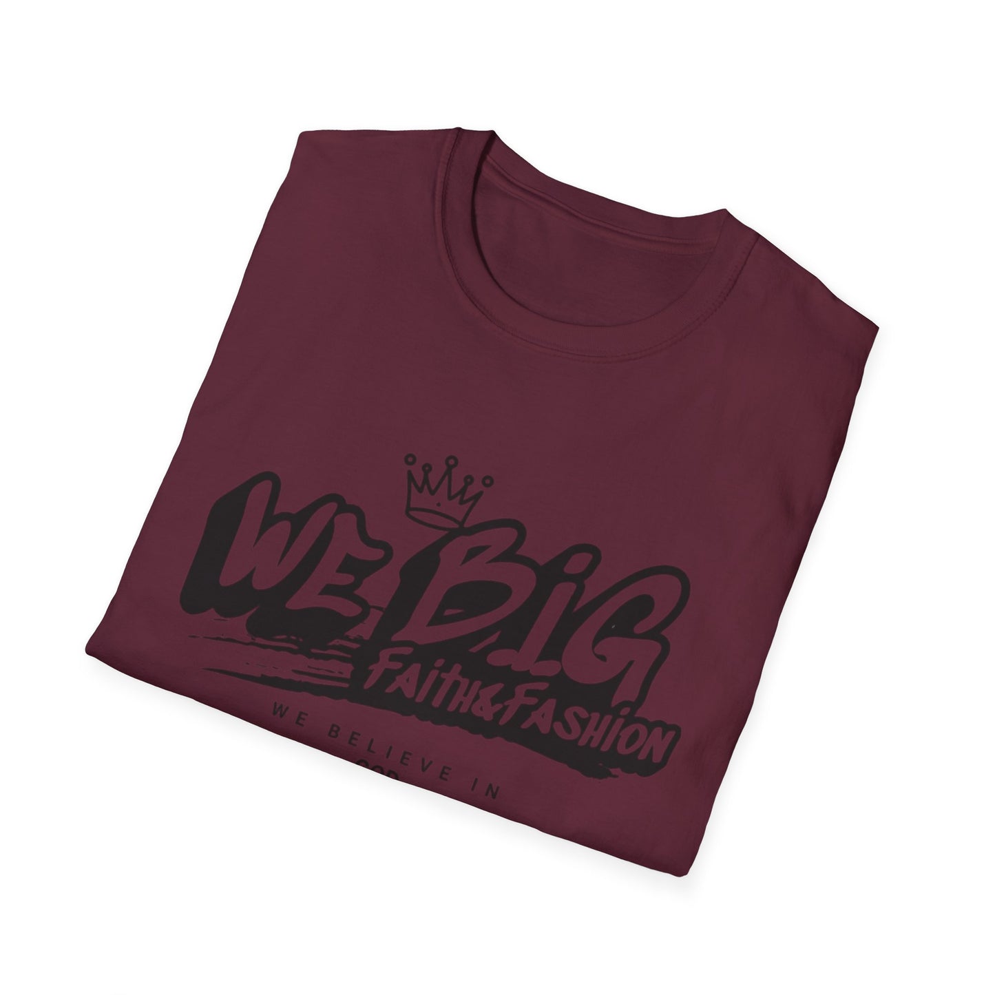 Faith-Inspired Unisex Softstyle T-Shirt | We Big Graphic Tee, Casual Faithwear, Christian Apparel, Gift for Believers, Everyday Comfort