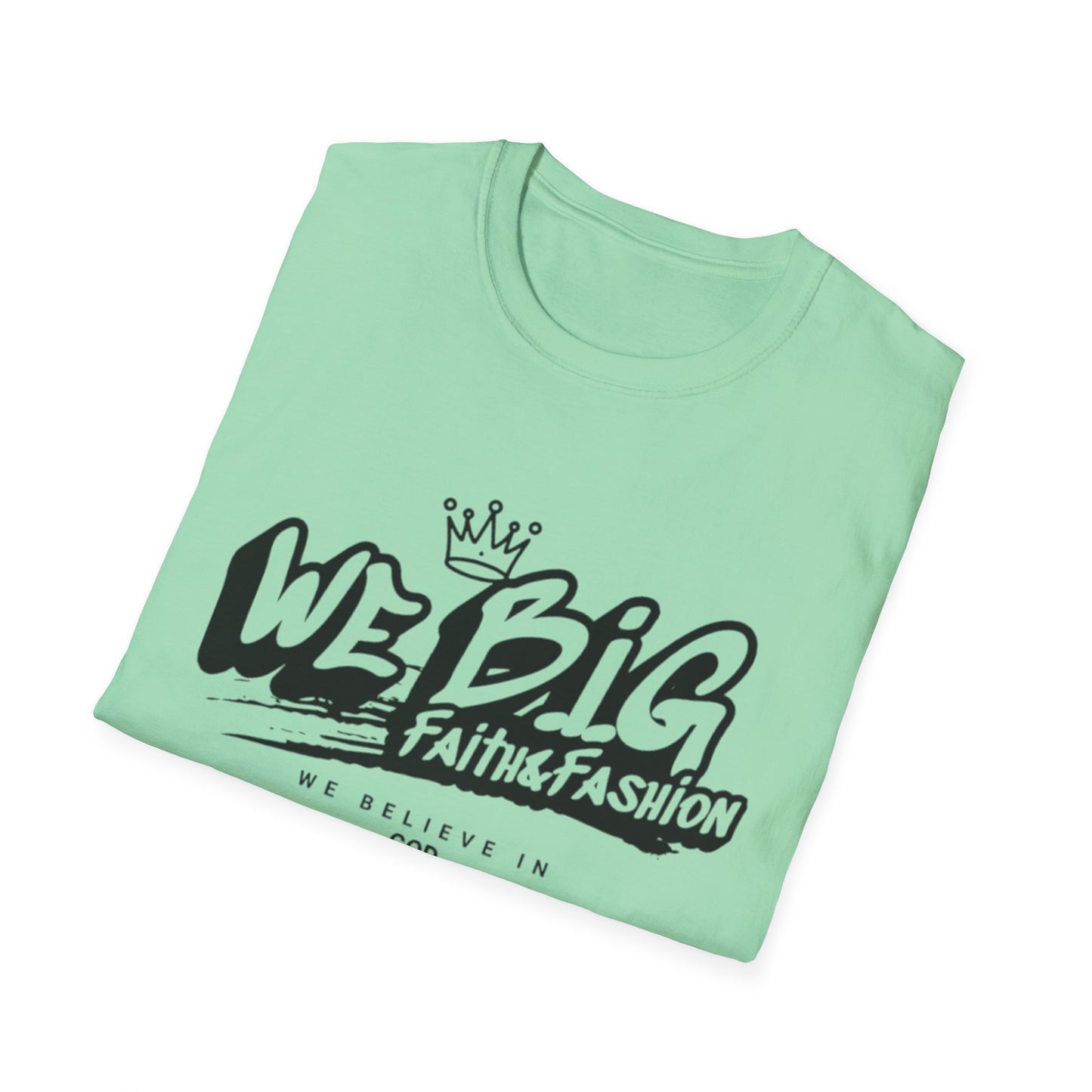 Faith-Inspired Unisex Softstyle T-Shirt | We Big Graphic Tee, Casual Faithwear, Christian Apparel, Gift for Believers, Everyday Comfort