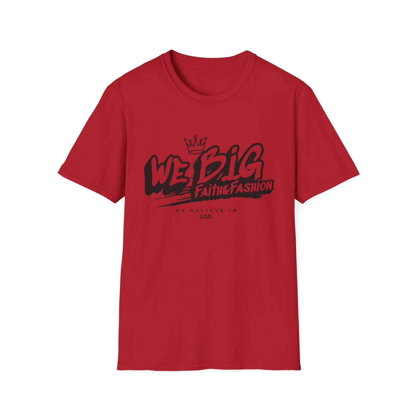 Faith-Inspired Unisex Softstyle T-Shirt | We Big Graphic Tee, Casual Faithwear, Christian Apparel, Gift for Believers, Everyday Comfort