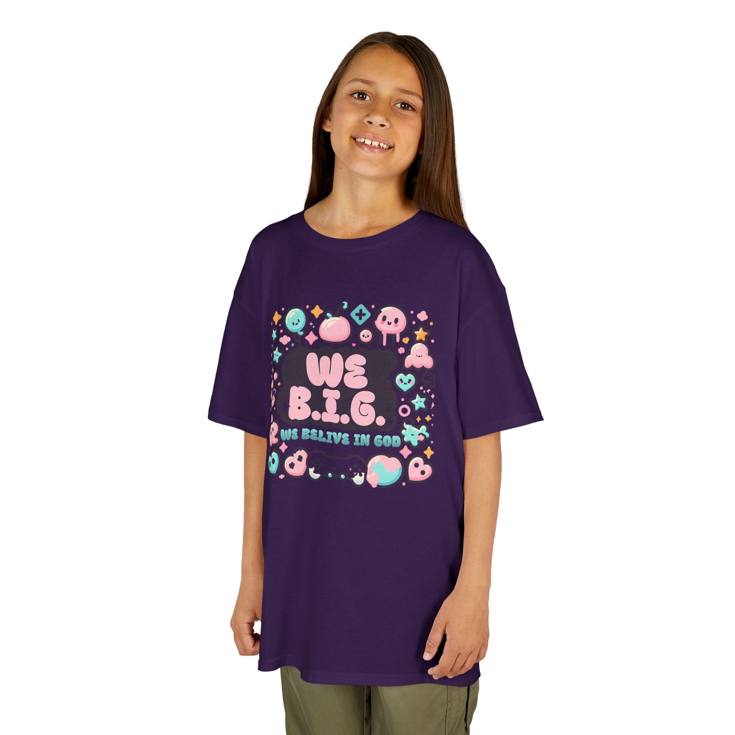 We B.i.G. Kids Graphic Tee - We B.I.G. Design, Fun Summer Outfits, Birthday Gift, Playful Apparel, Gaming Enthusiasts