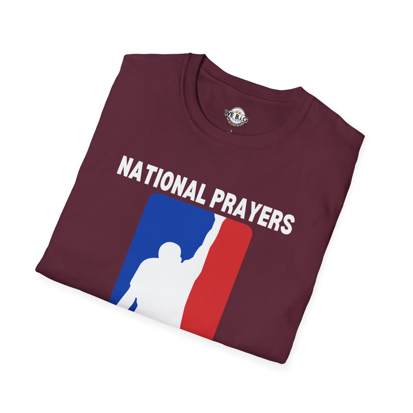 National Prayers Association Graphic T-Shirt—Unisex Softstyle Tee - , Faith-Based Apparel, Religious Gift, Casual Wear, Spiritual Style