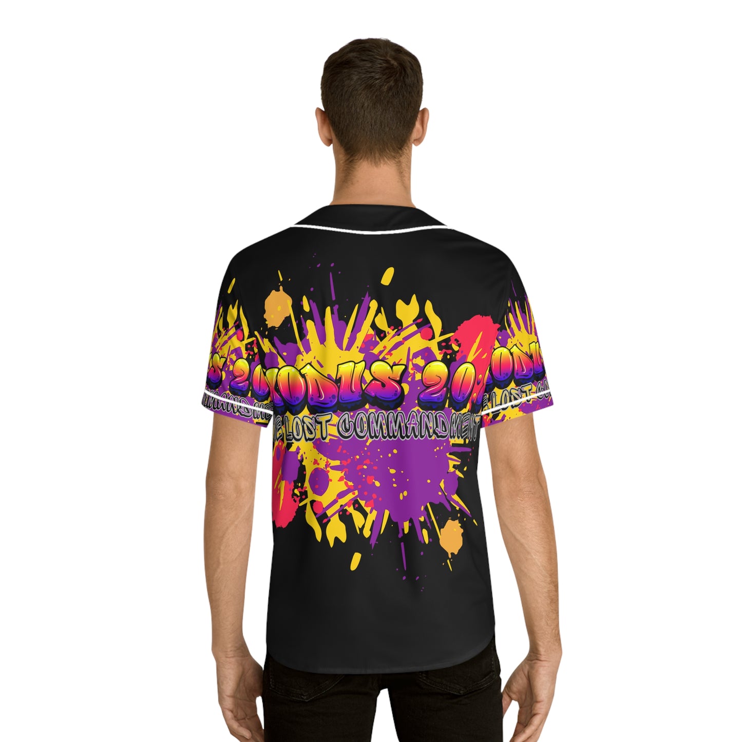 "The Lost Commandment" Baseball Jersey - Bold Exodus 20:8 Design, Sportswear, Summer Style, Casual Outfit, Gift for Sports Fans, Streetwear