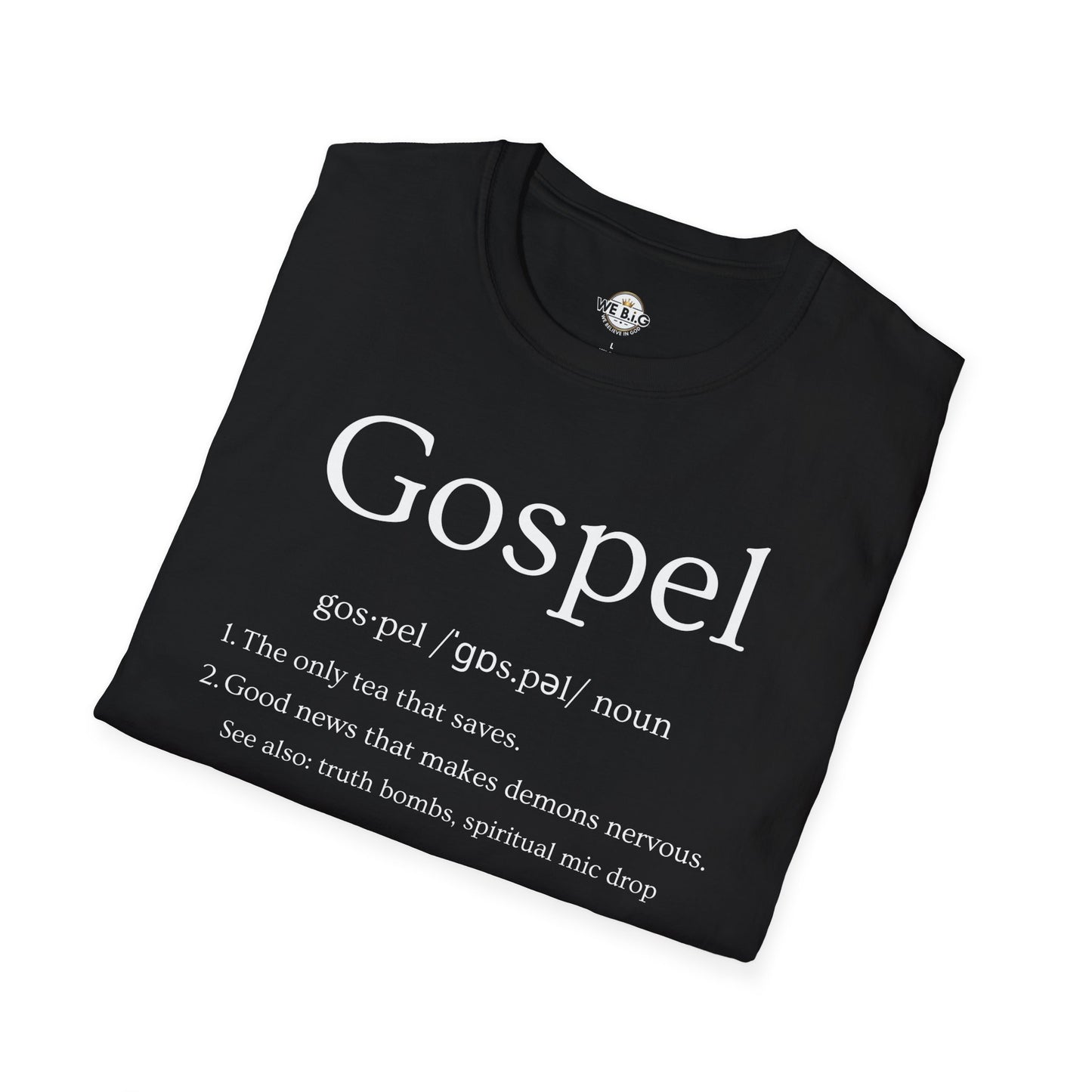 Gospel Definition T-Shirt - Unisex Softstyle, Faith Apparel, Inspirational Gift, Christian Wear, Religious Merchandise
