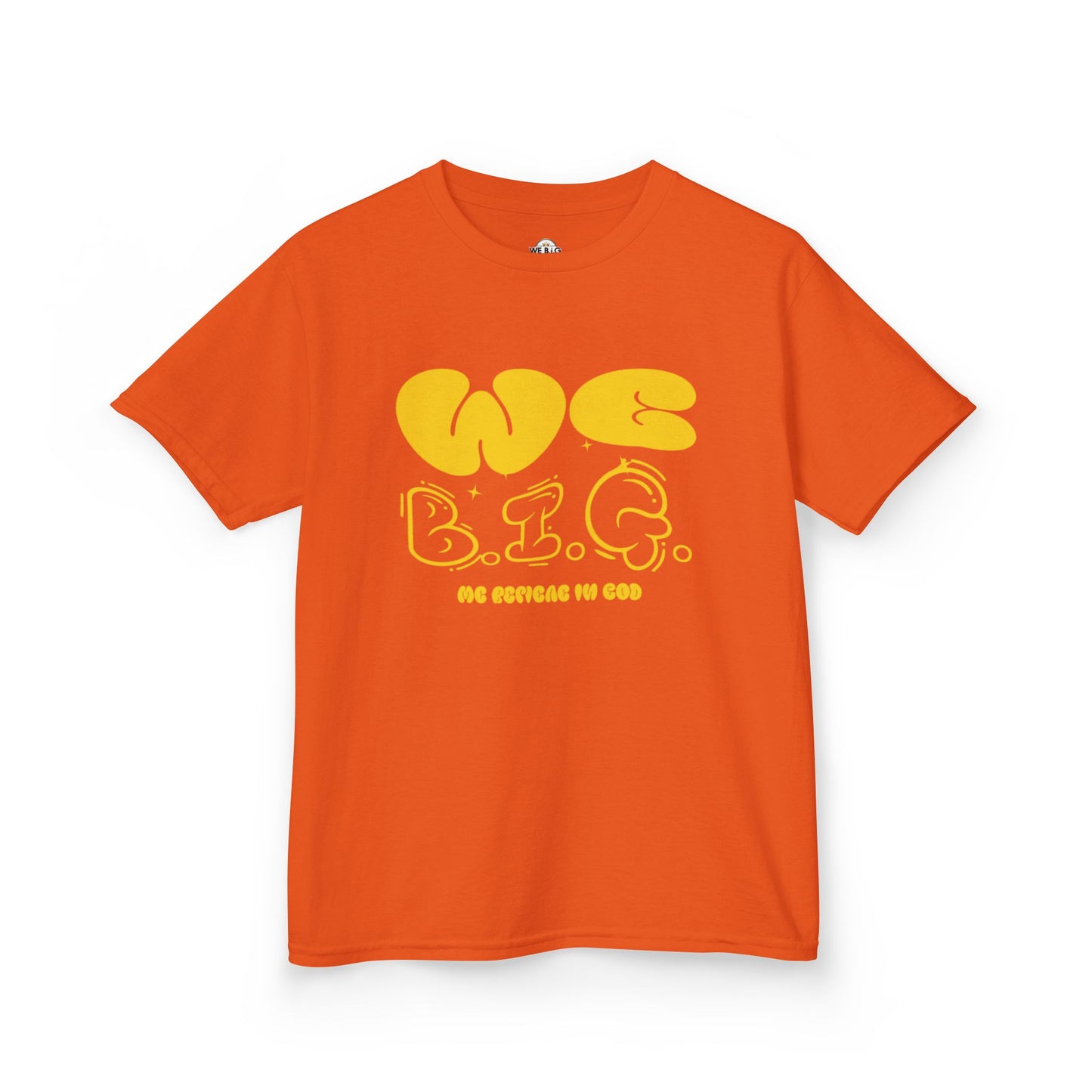 'We B.I.G.' Bubble Letters— Inspirational Shirt for Young Dreamers, Birthday Gift, Casual Wear, Motivational Apparel, Youth Clothing
