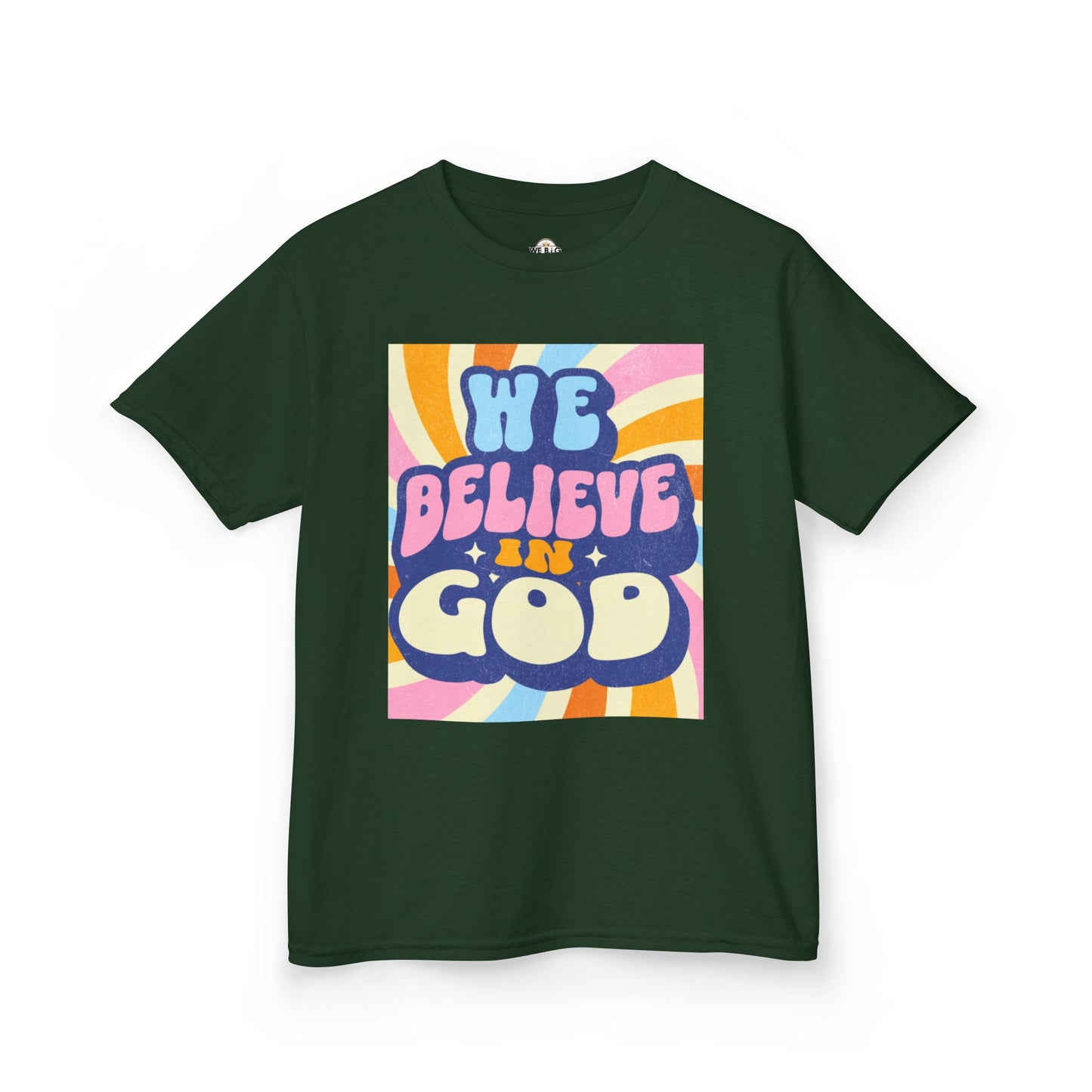 'We Believe in GOD' - Fun Cotton Shirt for Celebrations, Faith-Based Events, Everyday Wear