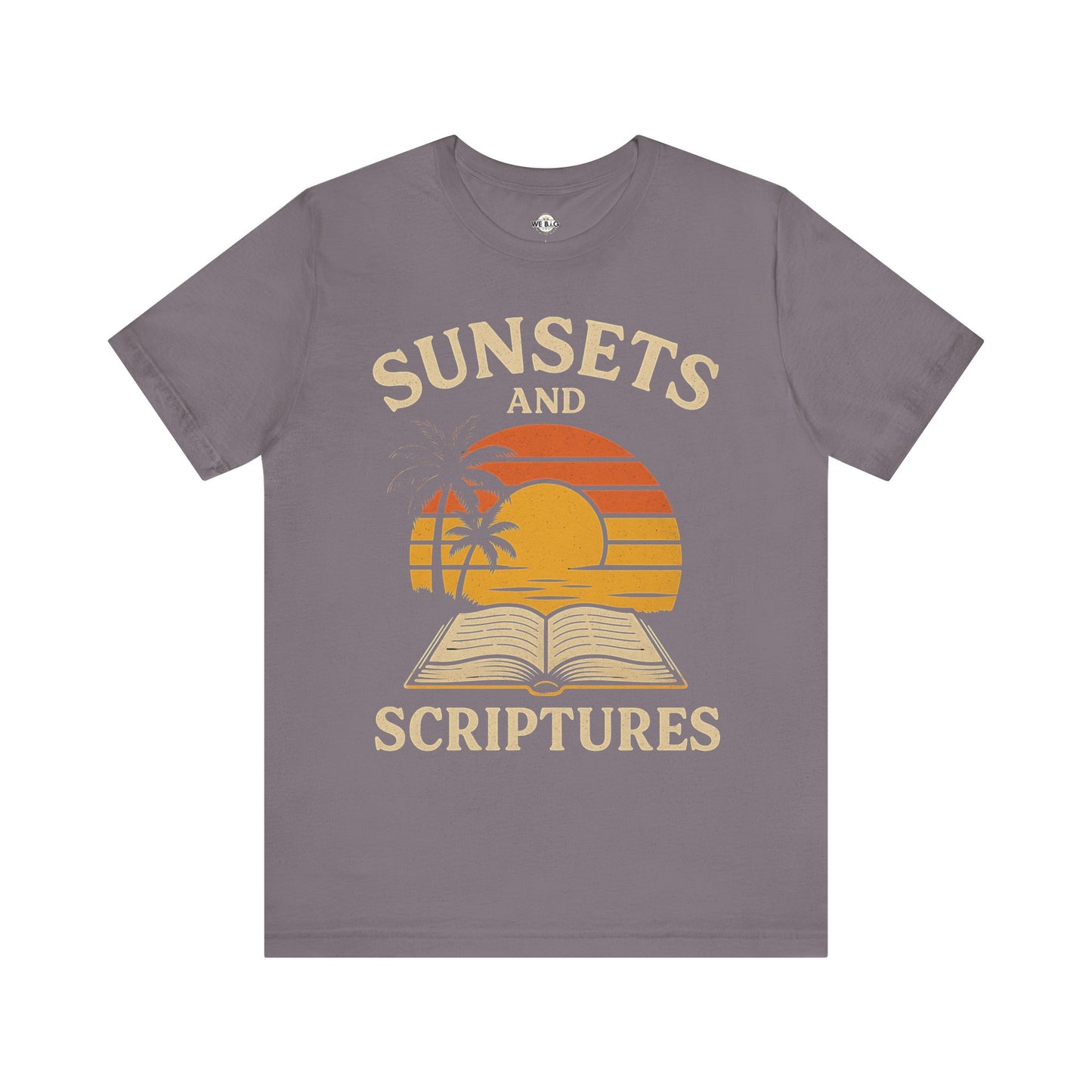 Sunsets & Scriptures T-Shirt, Relaxed Fit Tee, Faith-Based Apparel, Summer Vibes, Gift for Friends, Spiritual Wear