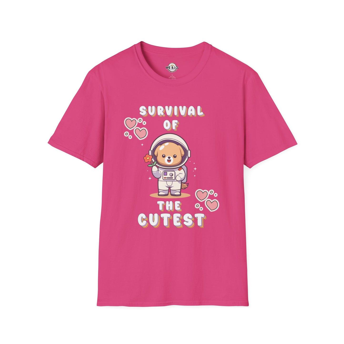 Survival of the Cutest T-Shirt | Cute Astronaut Tee for Kids & Adults | Perfect for Birthdays, Parties, Gifts, Casual Wear
