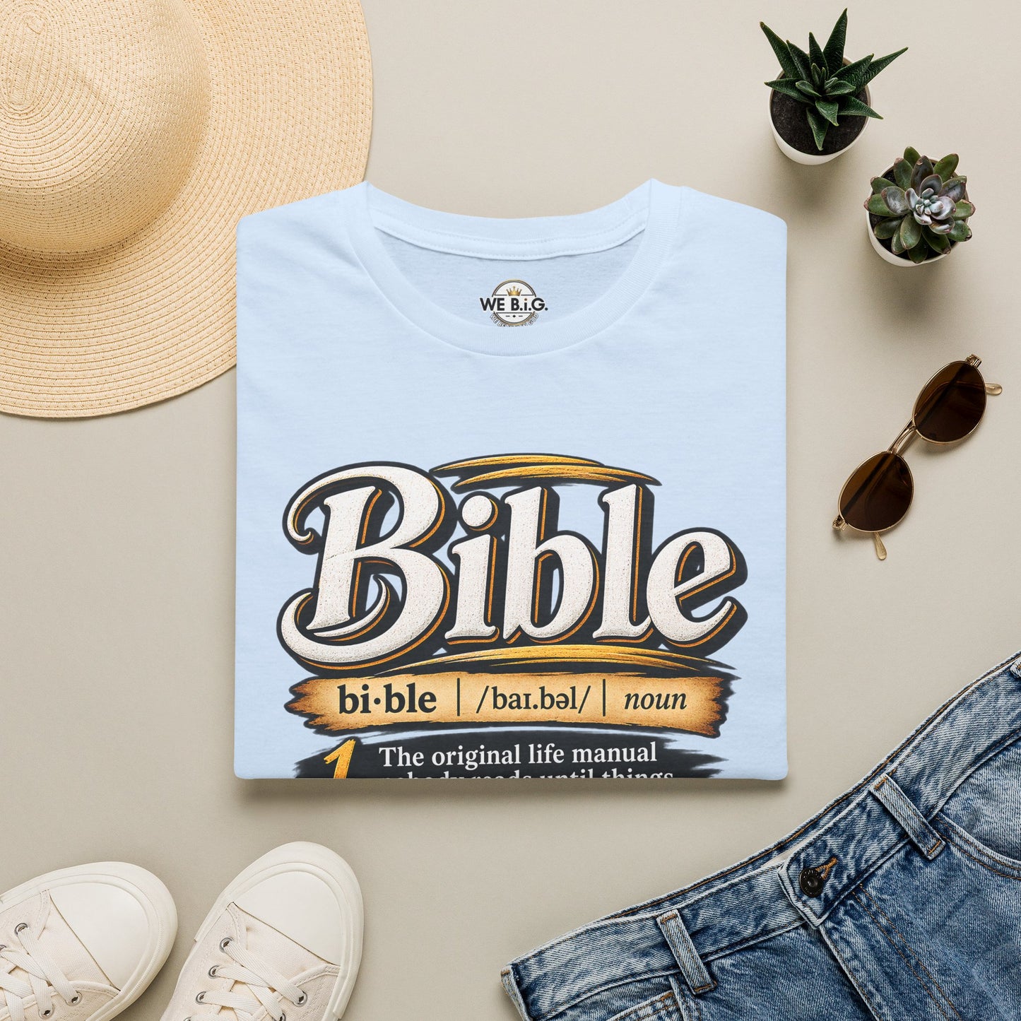 Bible Definition T-Shirt — "The Original Life Manual" Christian Faith Tee