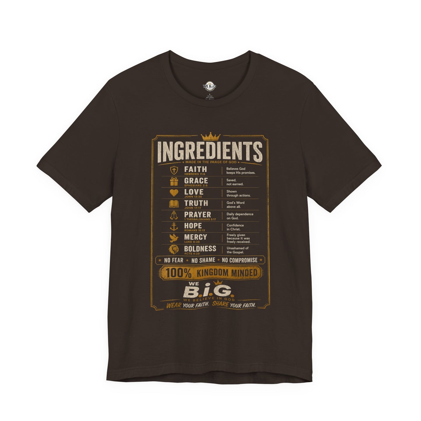 Kingdom Ingredients– We B.i.G. Premium Christian T-Shirt