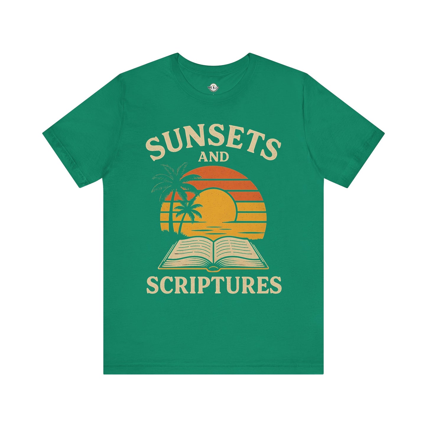 Sunsets & Scriptures T-Shirt, Relaxed Fit Tee, Faith-Based Apparel, Summer Vibes, Gift for Friends, Spiritual Wear