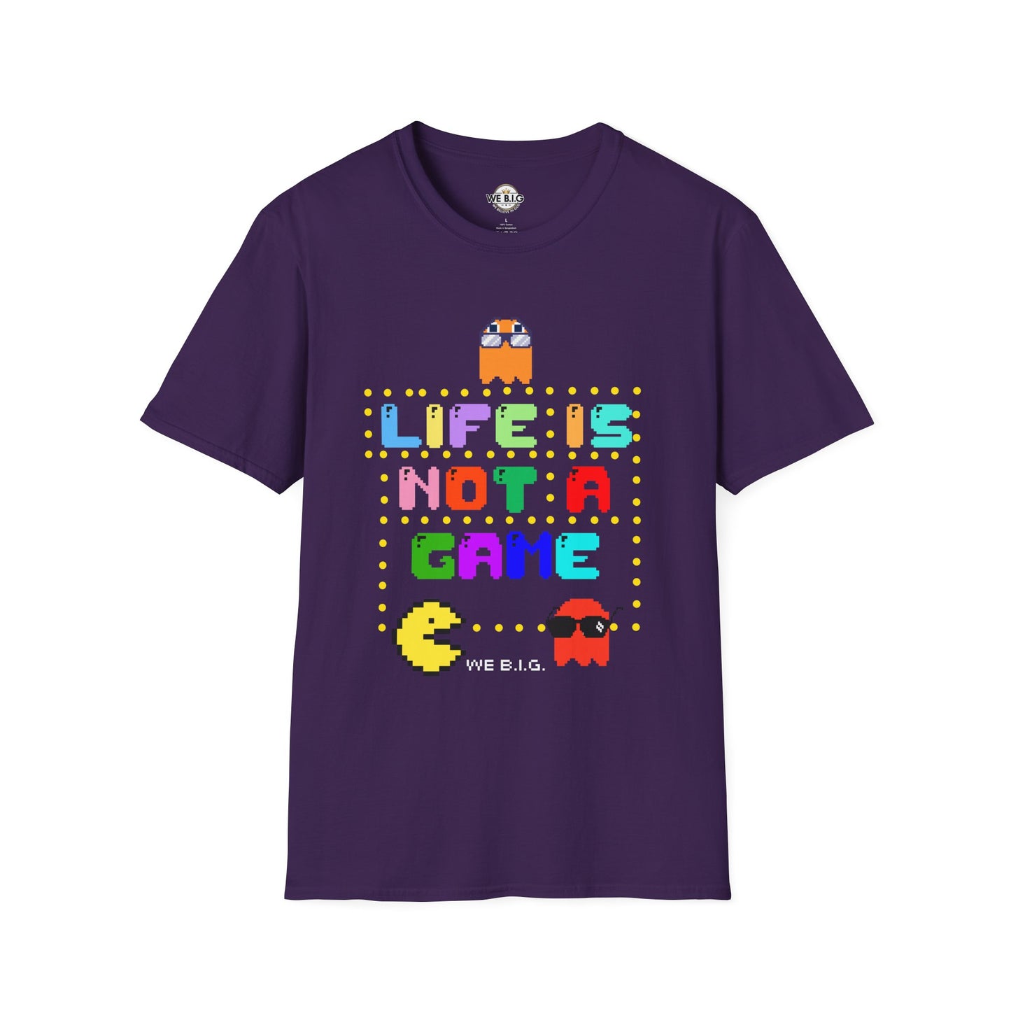 Retro Video Game Inspired T-Shirt - Life is Not a Game, Gamer Merchandise, Arcade Lover Gift, Fun Gift for Players, Unisex Tee