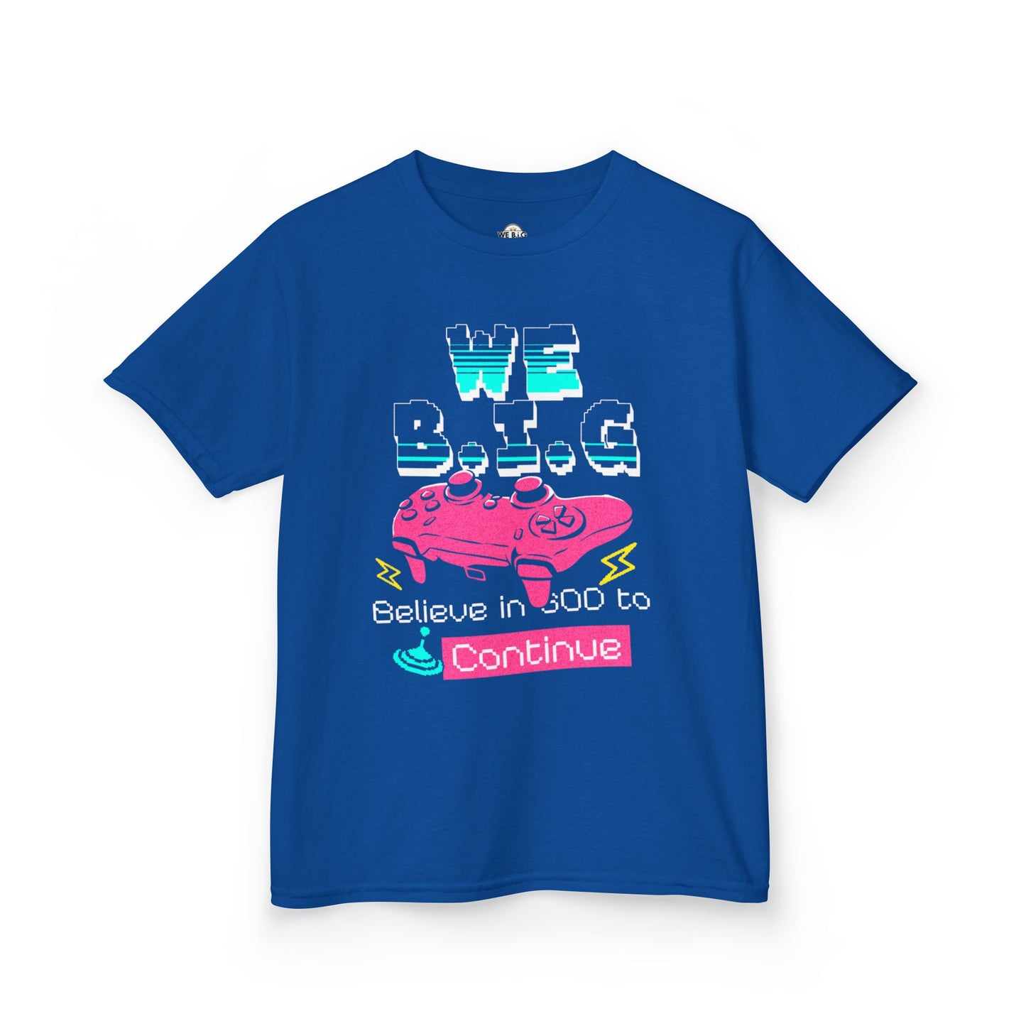 'We B.I.G. Believe in GOD to Continue' - Gift for Young Gamers, Kids T-Shirt, Video Game Apparel, Fun [...]