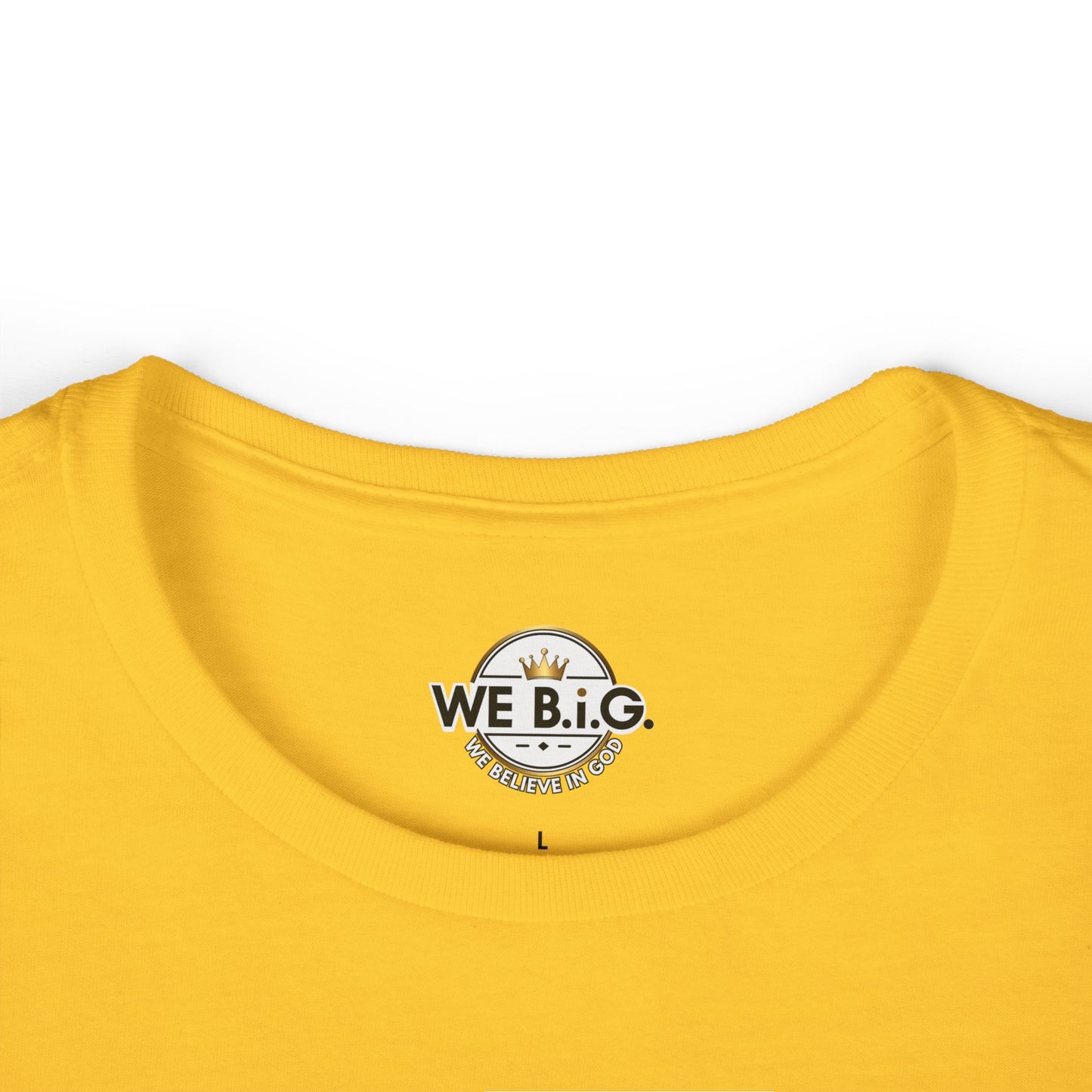 Heart Scripture Tee — "We Big" Inspirational Women's Christian T-Shirt