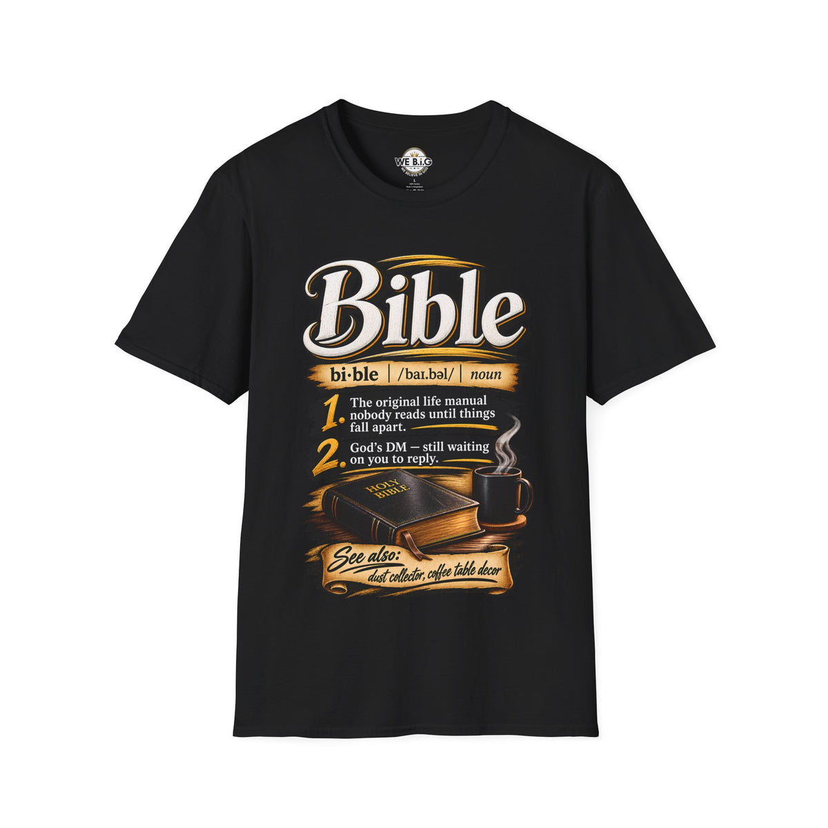 Bible Definition T-Shirt — "The Original Life Manual" Christian Faith Tee