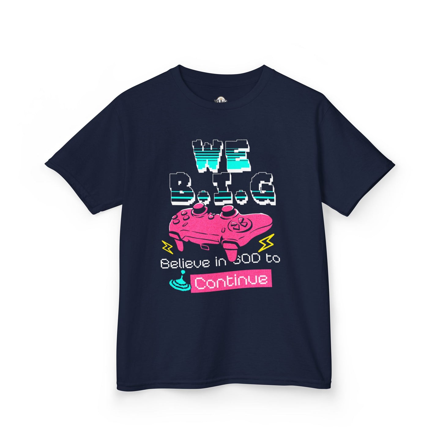 'We B.I.G. Believe in GOD to Continue' - Gift for Young Gamers, Kids T-Shirt, Video Game Apparel, Fun [...]