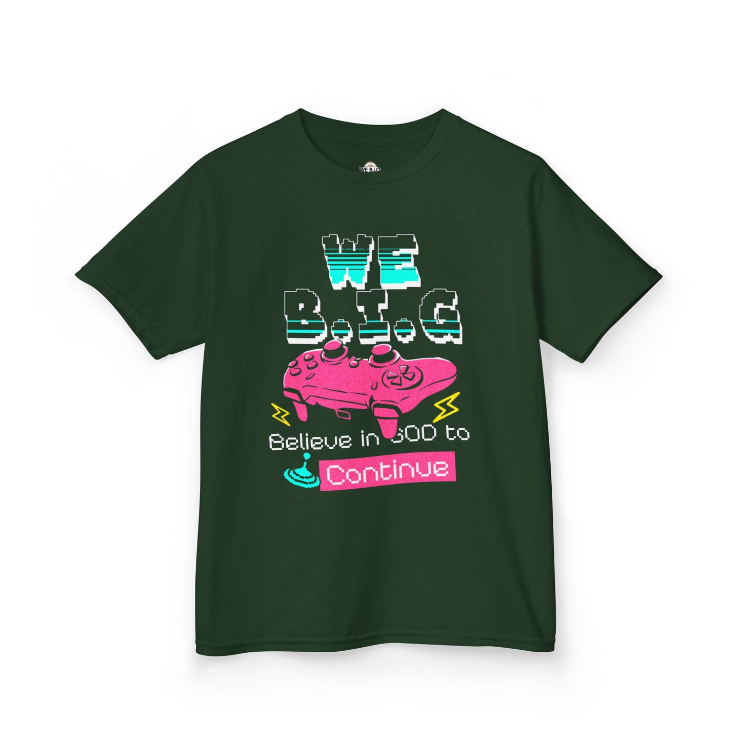'We B.I.G. Believe in GOD to Continue' - Gift for Young Gamers, Kids T-Shirt, Video Game Apparel, Fun [...]