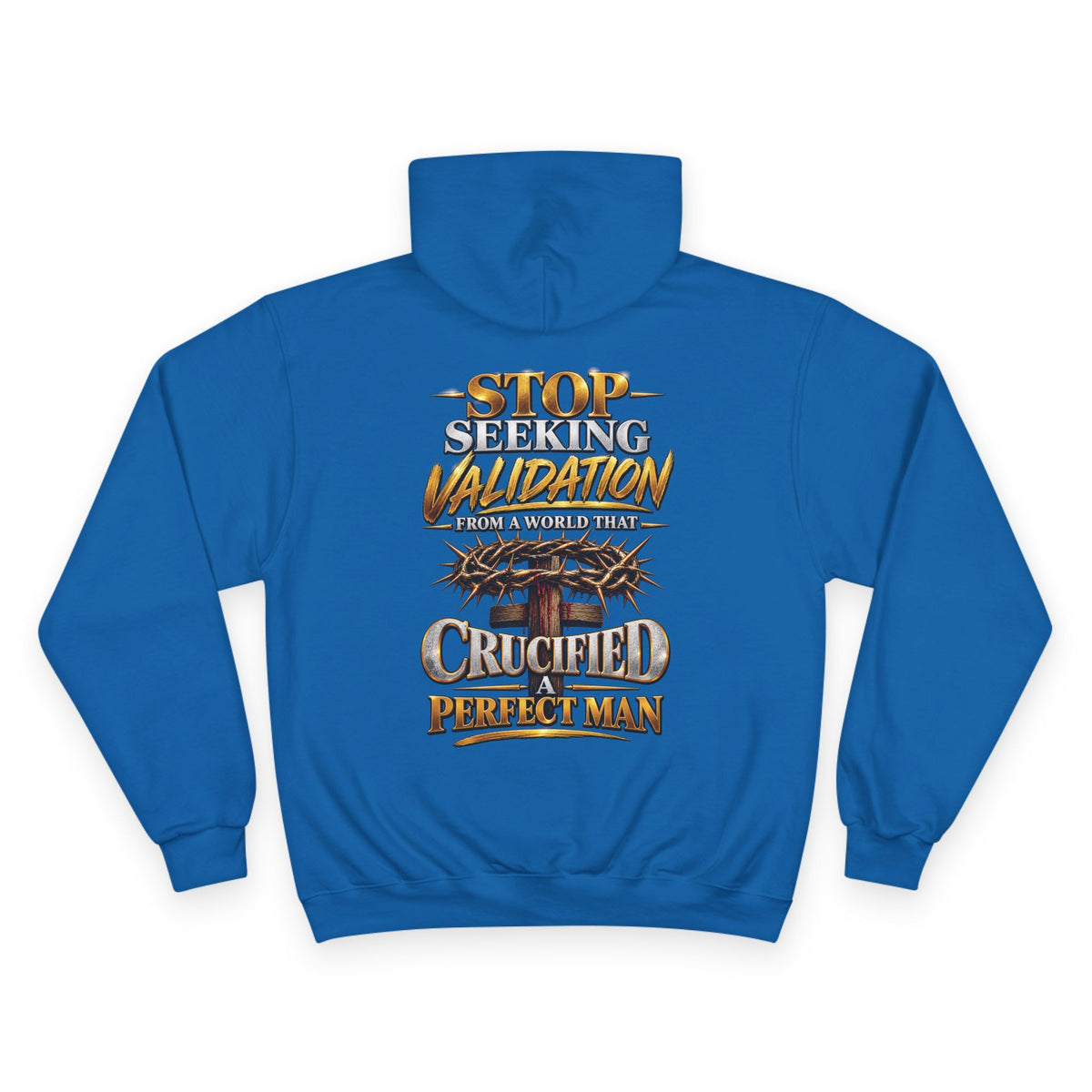 Crucified Man: Champion Hoodie