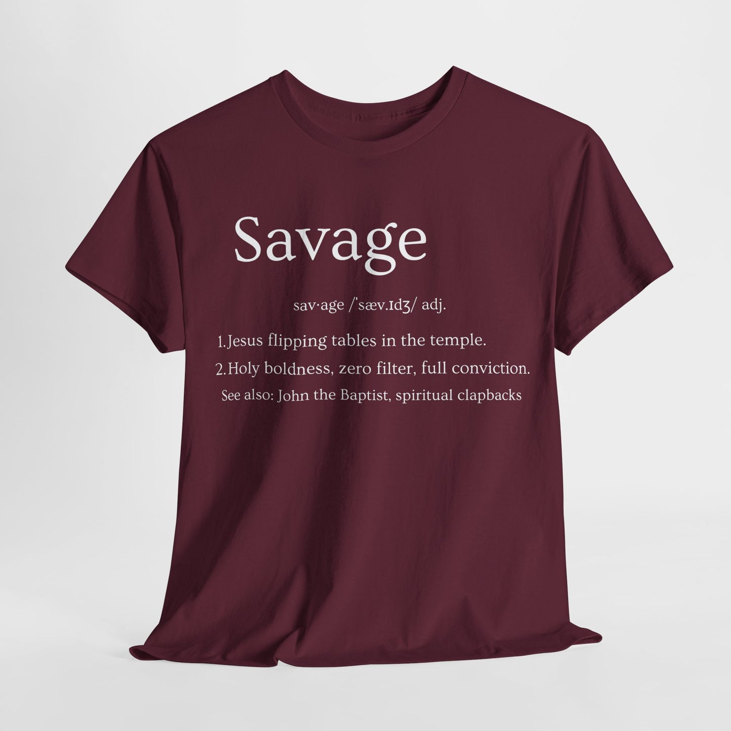 Savage & WE B.I.G. Unisex Tee - Inspirational Statement Shirt for Everyday Wear, Gift for Friends, Faith Apparel, Motivational Wear, [...]