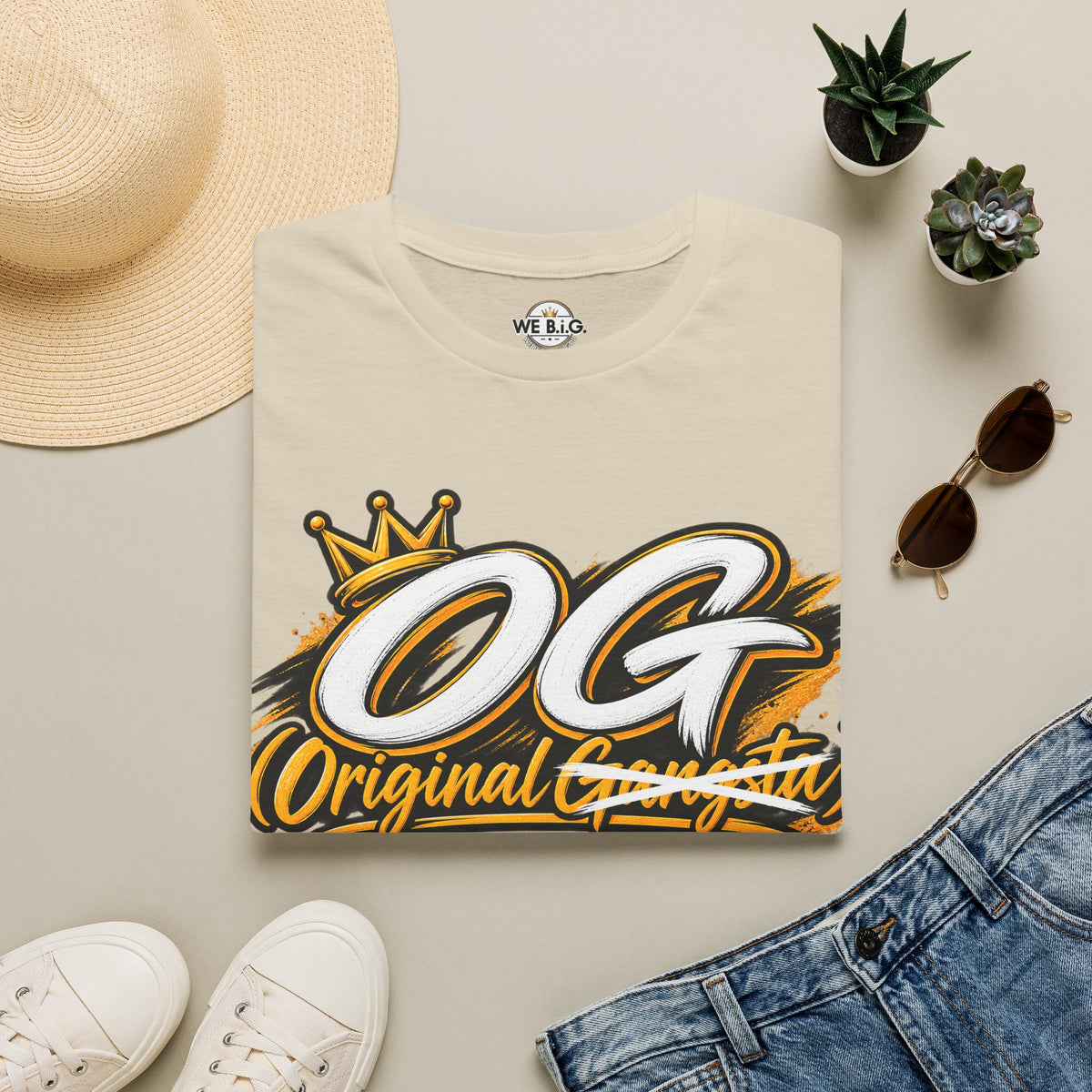OG Original Gangsta T-Shirt — Crowned "Only God" Streetwear Tee
