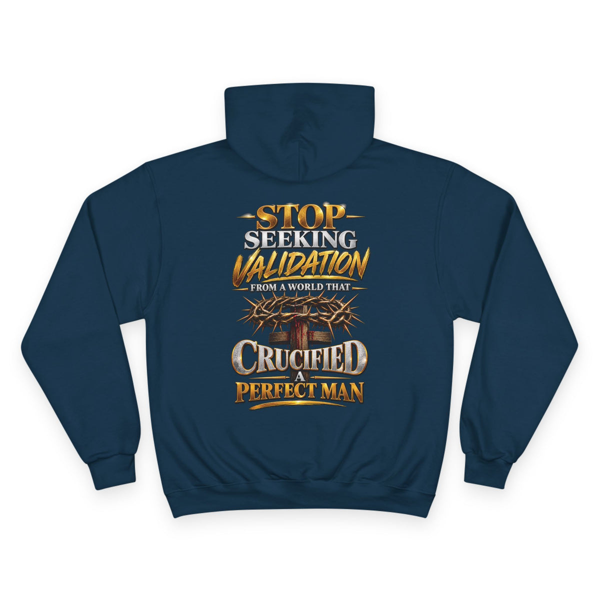 Crucified Man: Champion Hoodie