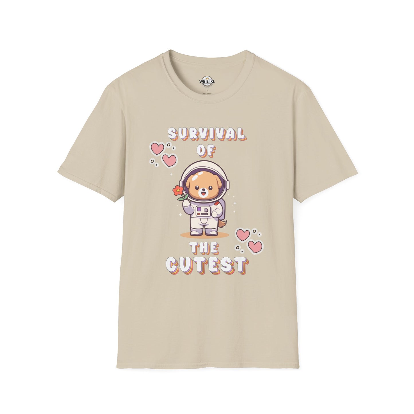 Survival of the Cutest T-Shirt | Cute Astronaut Tee for Kids & Adults | Perfect for Birthdays, Parties, Gifts, Casual Wear