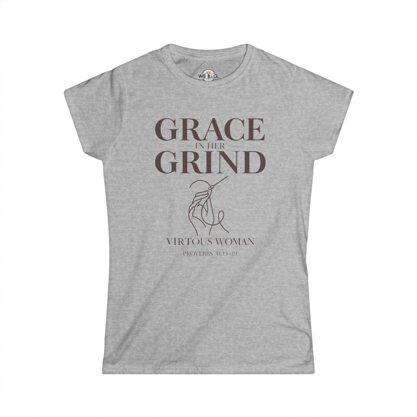 Grace Over Grind Women’s Tee — “Grace Over the Grind” Inspirational Christian Shirt