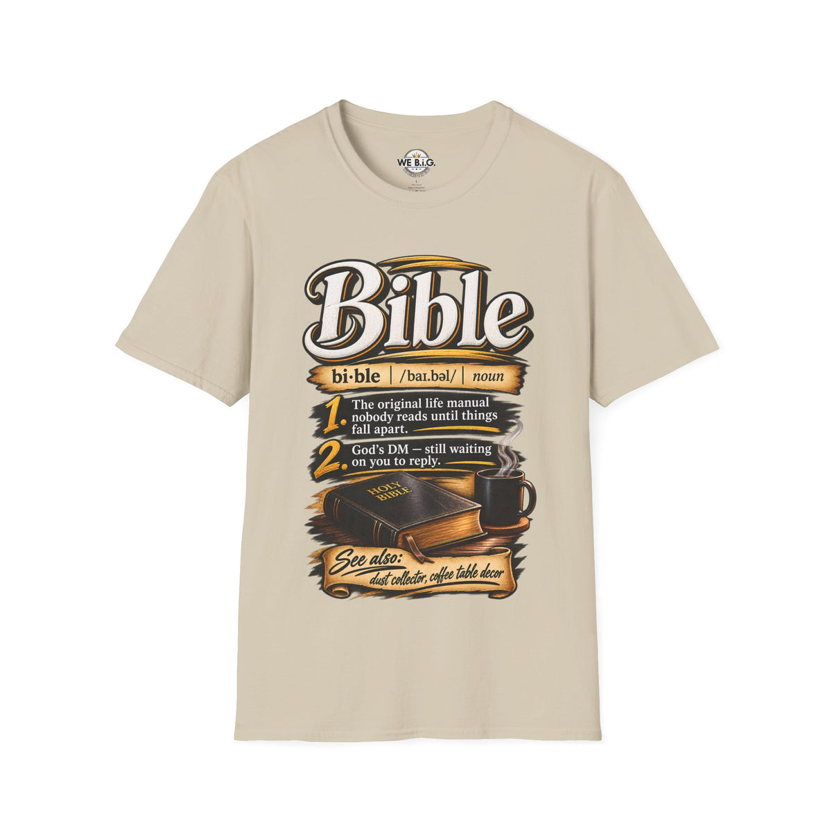 Bible Definition T-Shirt — "The Original Life Manual" Christian Faith Tee