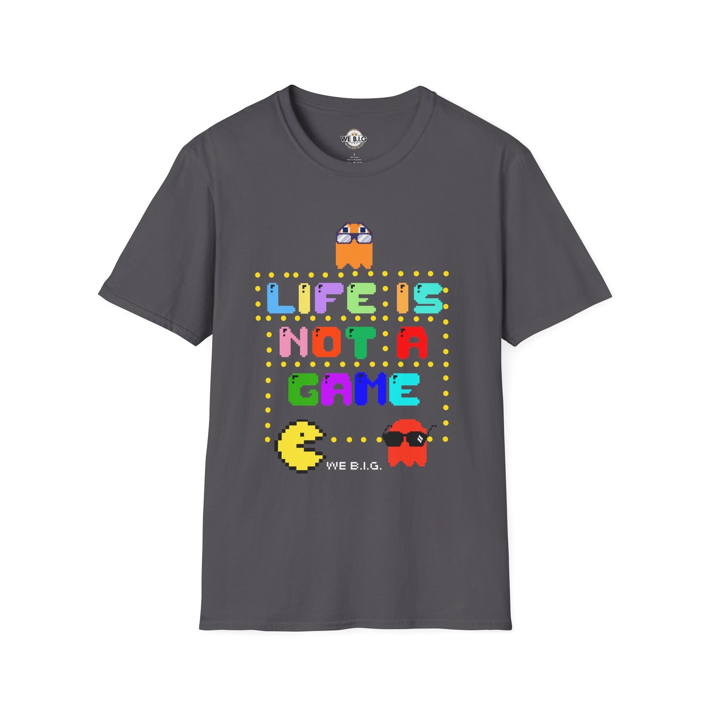 Retro Video Game Inspired T-Shirt - Life is Not a Game, Gamer Merchandise, Arcade Lover Gift, Fun Gift for Players, Unisex Tee