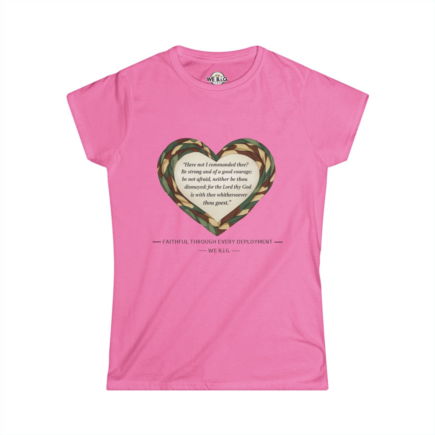 Heart Scripture Tee — "We Big" Inspirational Women's Christian T-Shirt