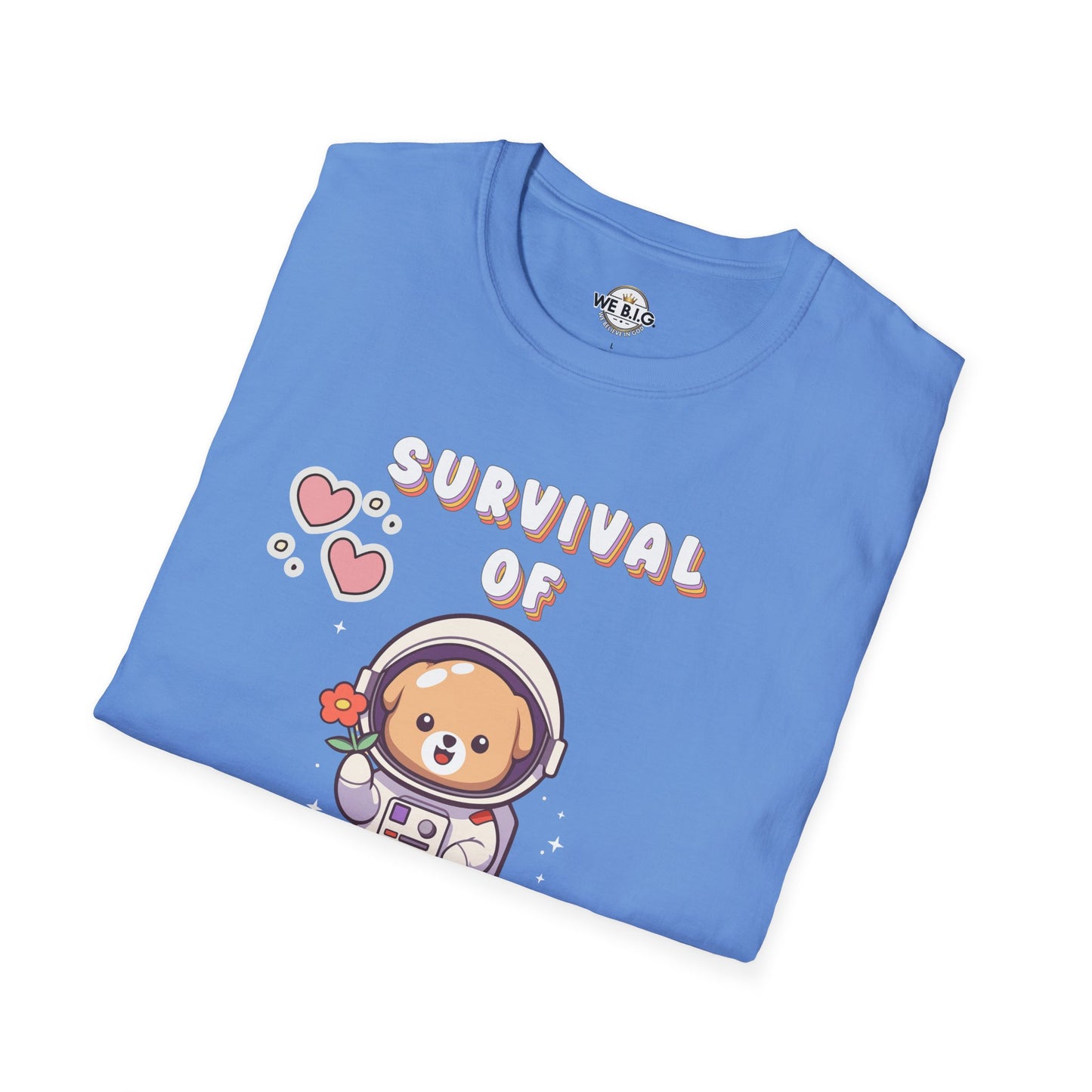 Survival of the Cutest T-Shirt | Cute Astronaut Tee for Kids & Adults | Perfect for Birthdays, Parties, Gifts, Casual Wear