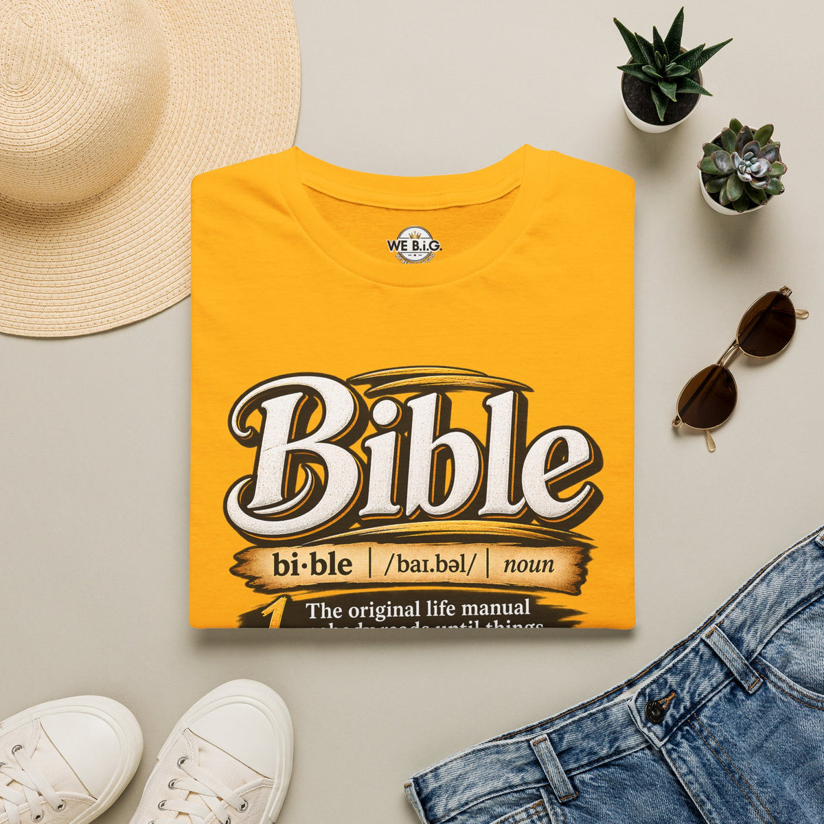 Bible Definition T-Shirt — "The Original Life Manual" Christian Faith Tee