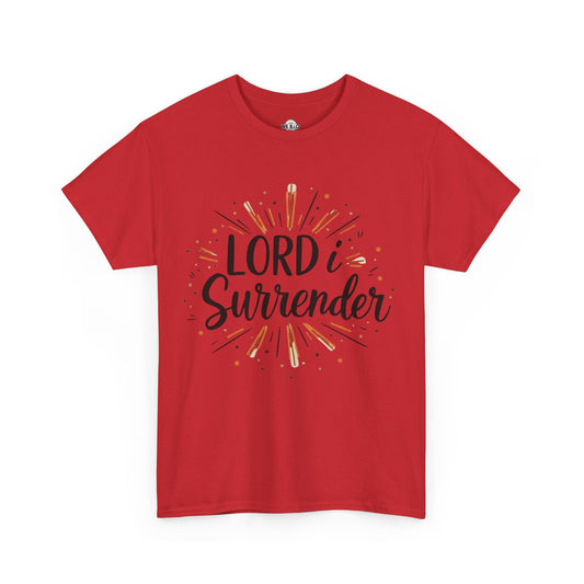 Lord, I Surrender 3—Spiritual Unisex Tee - "Lord, I Surrender" - Faith Shirt, Religious Apparel, Christian Gift, Inspirational Top, Everyday Wear