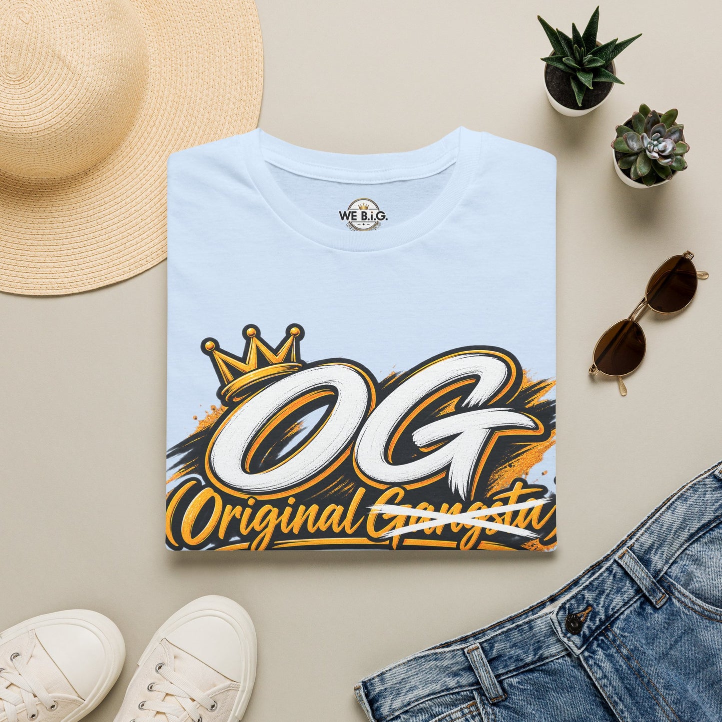 OG Original Gangsta T-Shirt — Crowned "Only God" Streetwear Tee