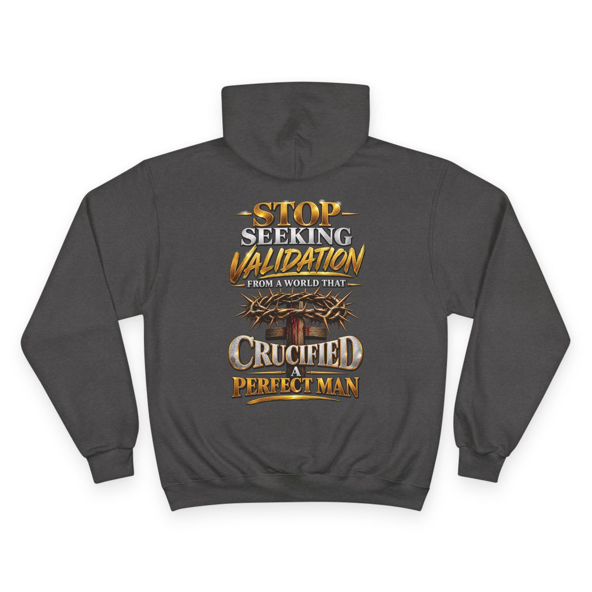 Crucified Man: Champion Hoodie