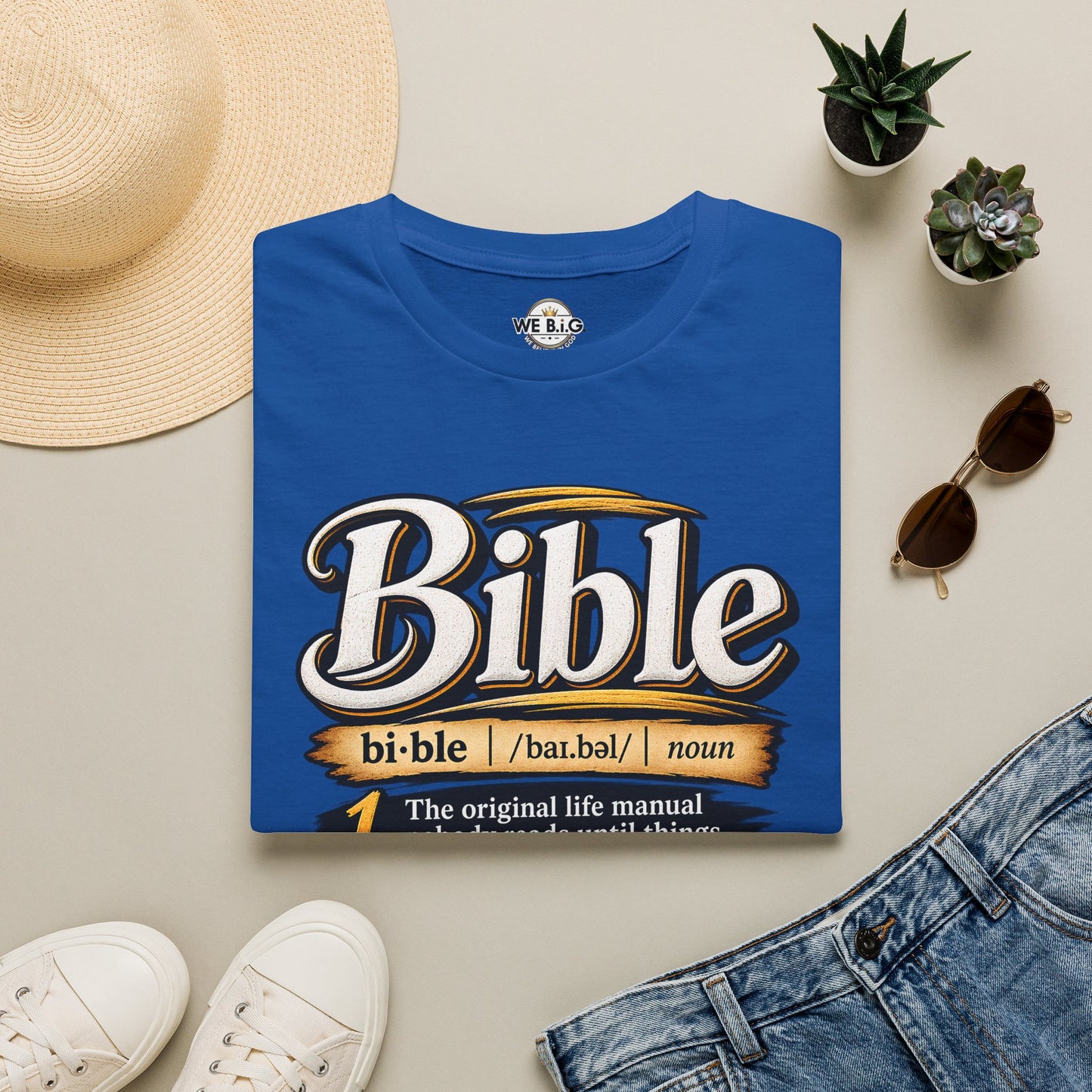 Bible Definition T-Shirt — "The Original Life Manual" Christian Faith Tee