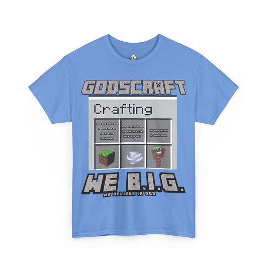 Godscraft Crafting Tee, Gamer Shirt, Minecraft Apparel, Fun Casual Top, Creative Gift for Gamers