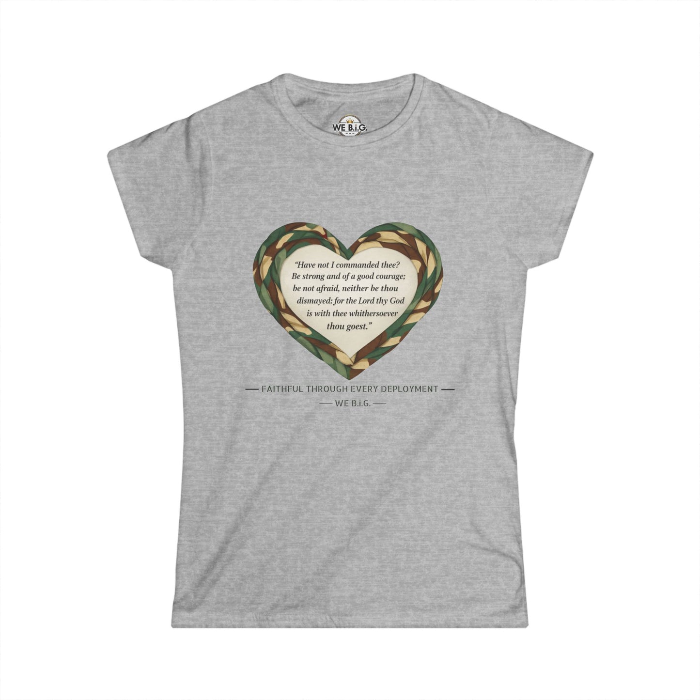 Heart Scripture Tee — "We Big" Inspirational Women's Christian T-Shirt