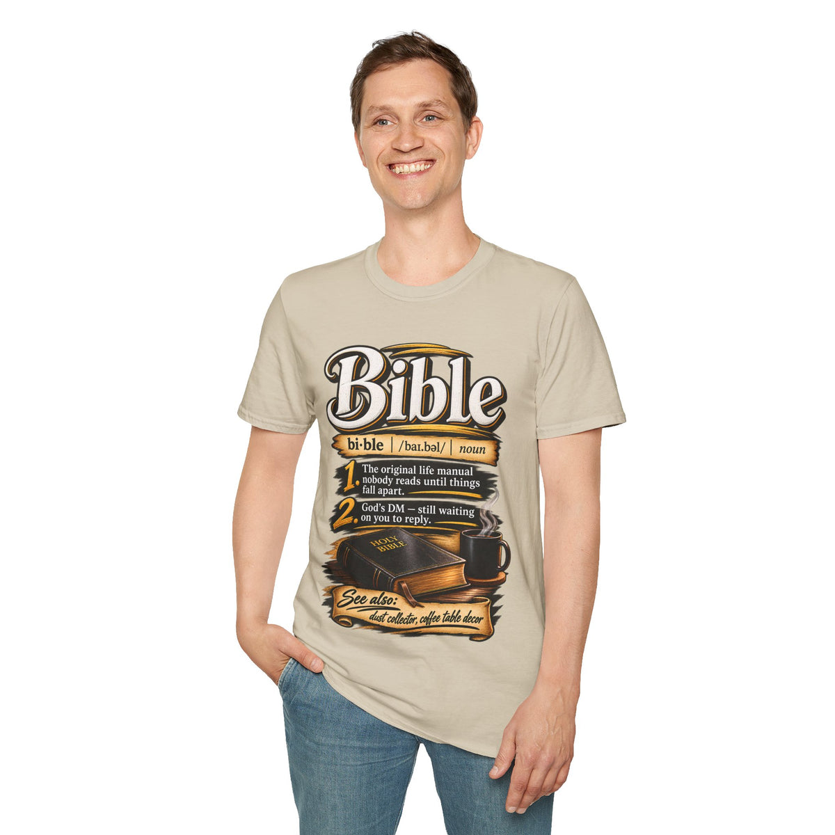 Bible Definition T-Shirt — "The Original Life Manual" Christian Faith Tee