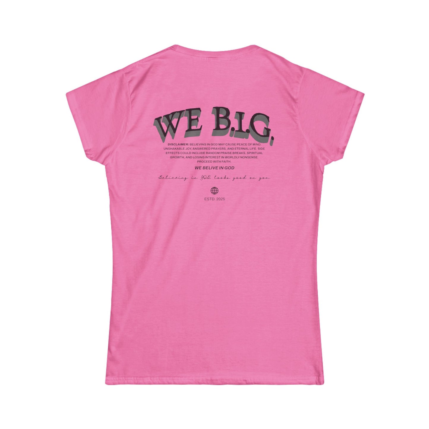 Heart Scripture Tee — "We Big" Inspirational Women's Christian T-Shirt