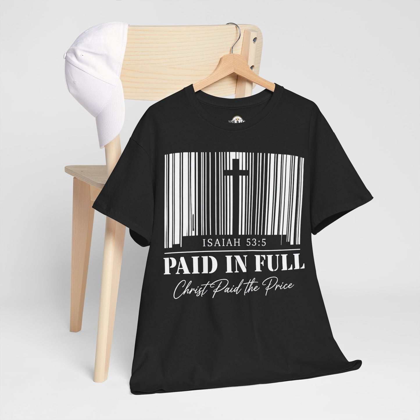 Christian T-Shirt - "Paid in Full" Isaiah 53:5 Faith Tee