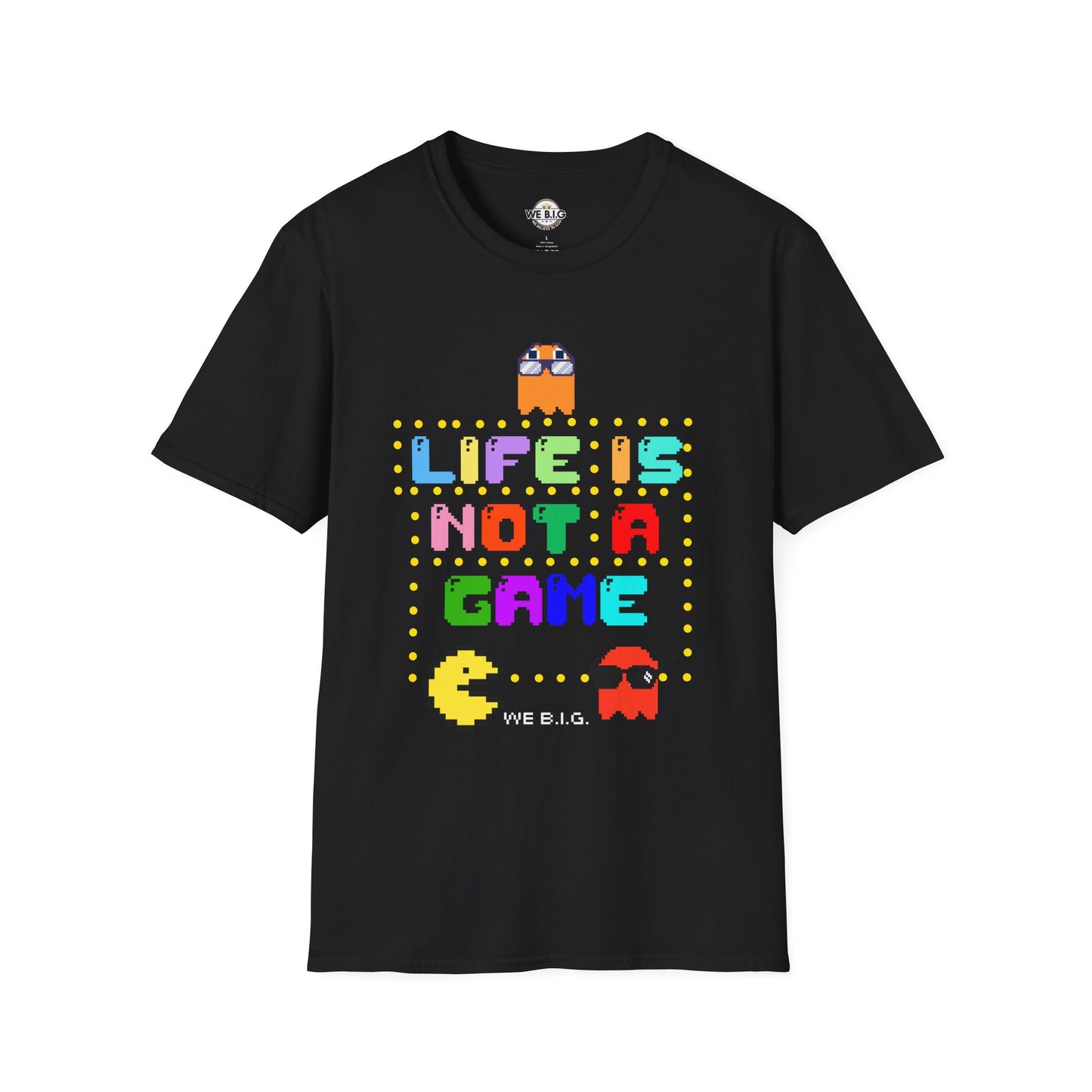 Retro Video Game Inspired T-Shirt - Life is Not a Game, Gamer Merchandise, Arcade Lover Gift, Fun Gift for Players, Unisex Tee