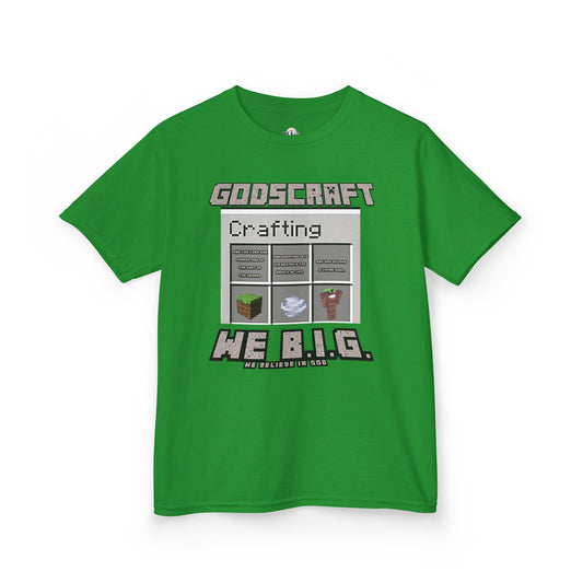 Kids Gaming Tee - Minecraft Crafting Design, Perfect Gift for Gamers, Birthday, Everyday Wear, Casual Fun, Kids Apparel