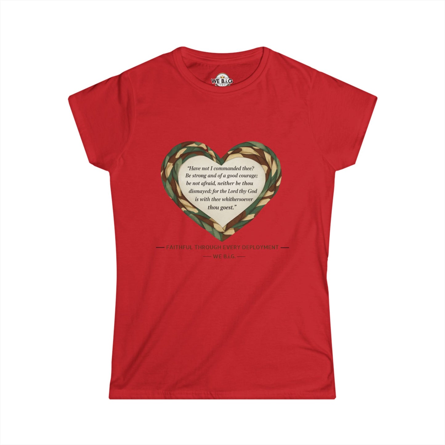 Heart Scripture Tee — "We Big" Inspirational Women's Christian T-Shirt