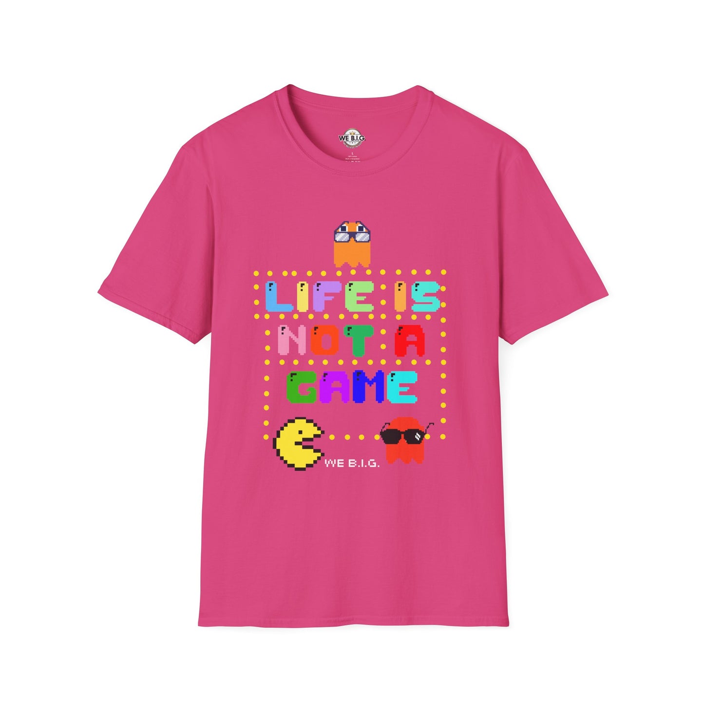 Retro Video Game Inspired T-Shirt - Life is Not a Game, Gamer Merchandise, Arcade Lover Gift, Fun Gift for Players, Unisex Tee
